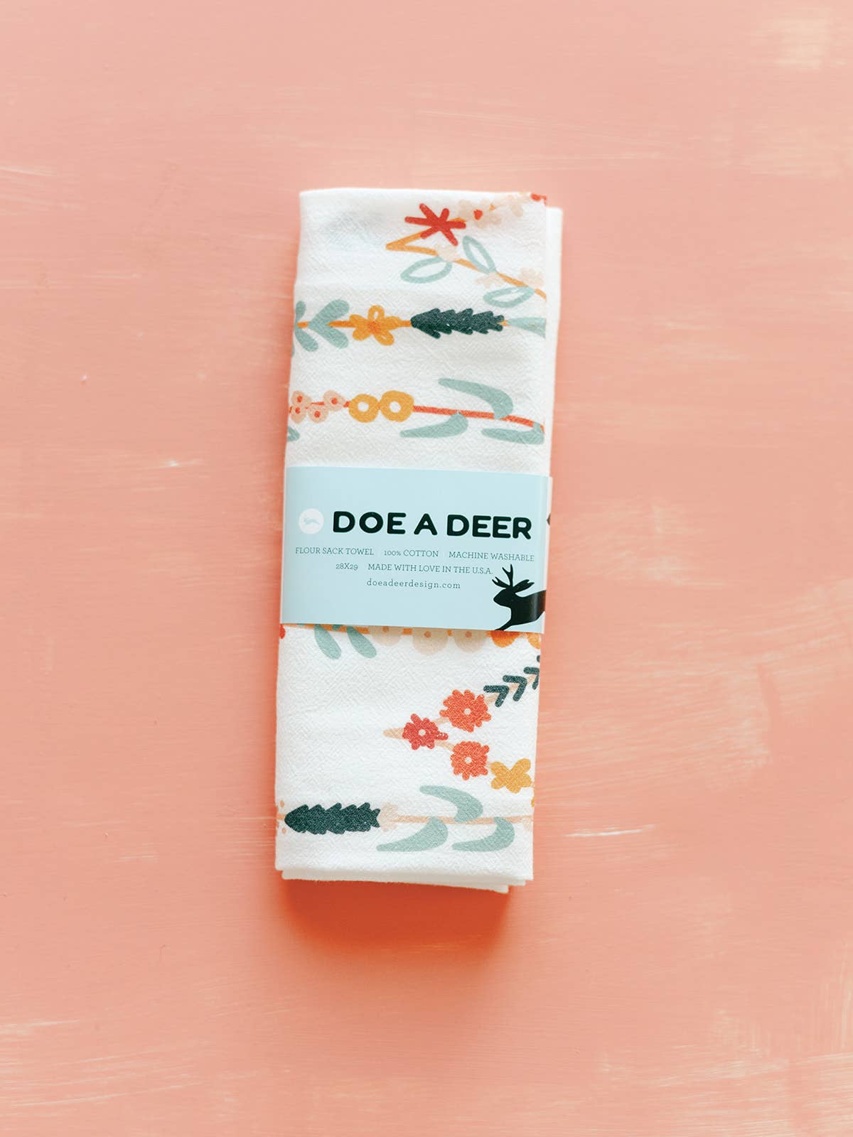 Doe a Deer Flour Sack Towel - Thumbnail 3