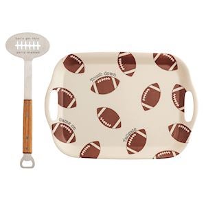 Mud Pie Football Tray & Spatula - Thumbnail 4